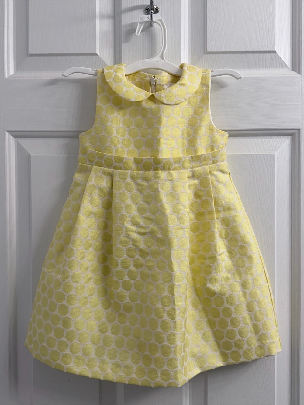 Gymboree Yellow Polka Dot Peter Pan Collar Dress